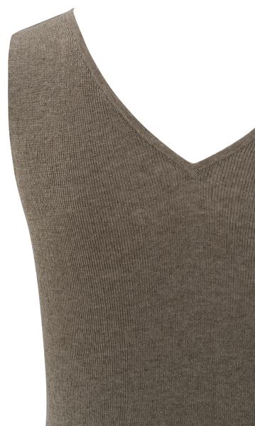 Yaya Fijngebreide rib tanktop