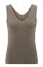 Yaya Fijngebreide rib tanktop