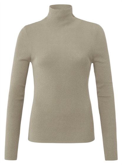 Yaya Fine rib stitch sweater ls