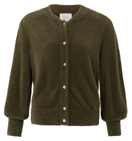 Yaya Fluffy cardigan ls