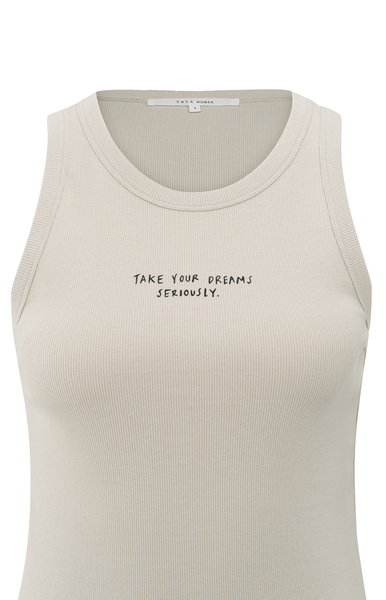 Yaya Geribd singlet met tekstprint