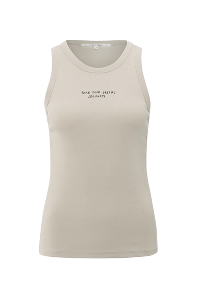 Yaya Geribd singlet met tekstprint