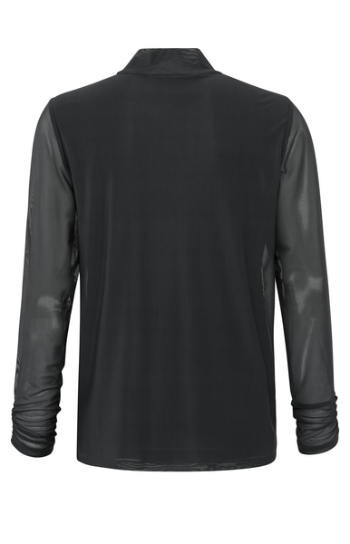 Yaya High neck mesh top with lined