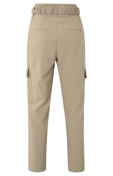 Yaya High waisted cargo trousers wi