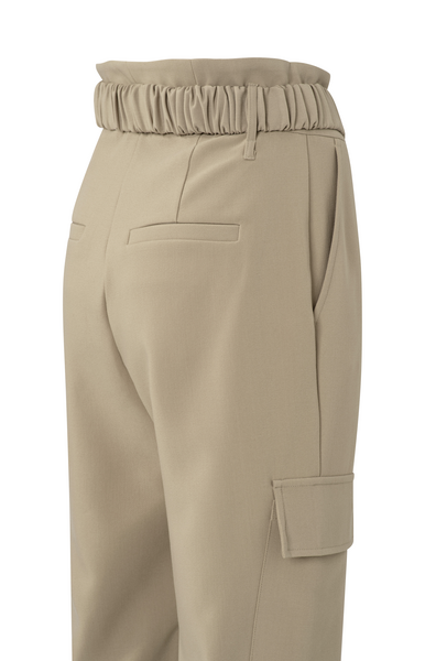 Yaya High waisted cargo trousers wi