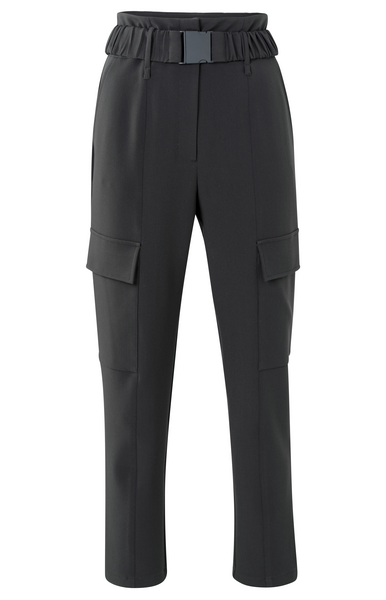 Yaya High waisted cargo trousers wi