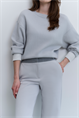 Yaya Jerse wide leg trousers