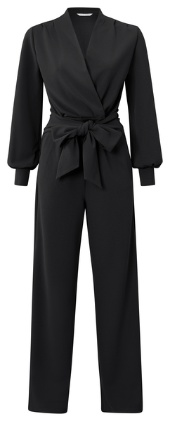 Yaya Jersey jumpsuit with wide leg