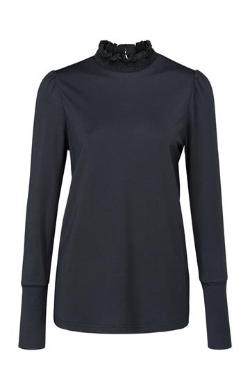 Yaya Jersey top with smocked collar