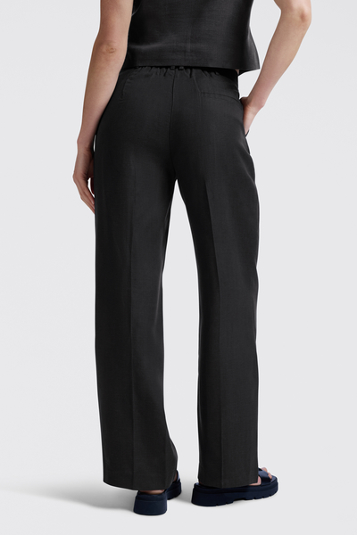 Yaya Linen-blend trousers