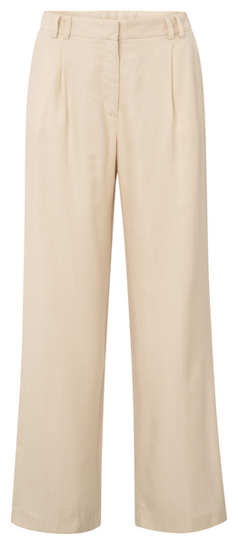 Yaya Linen-blend trousers