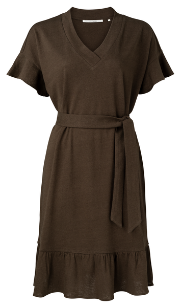 Yaya Linen ruffle dress