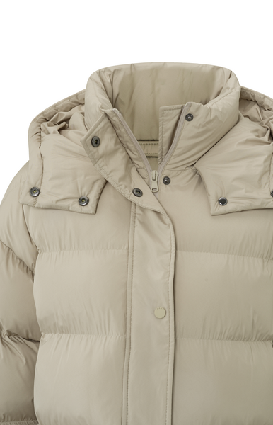 Yaya LONG PUFFER COAT WITH KNIT DET