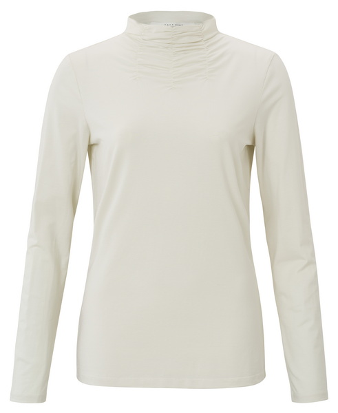 Yaya Long sleeve top with gathered