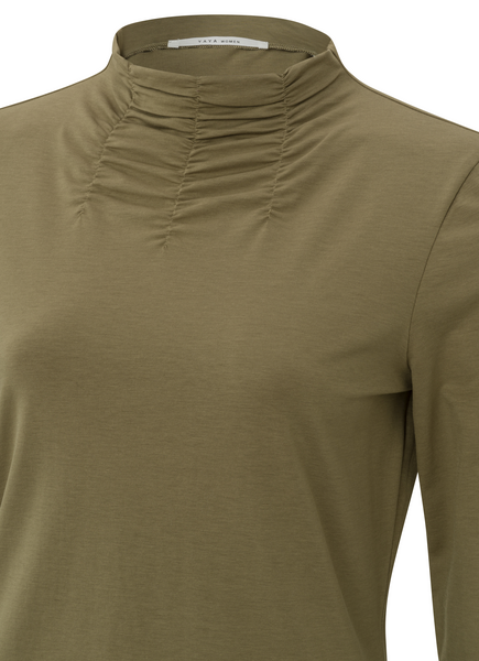 Yaya Long sleeve top with gathered