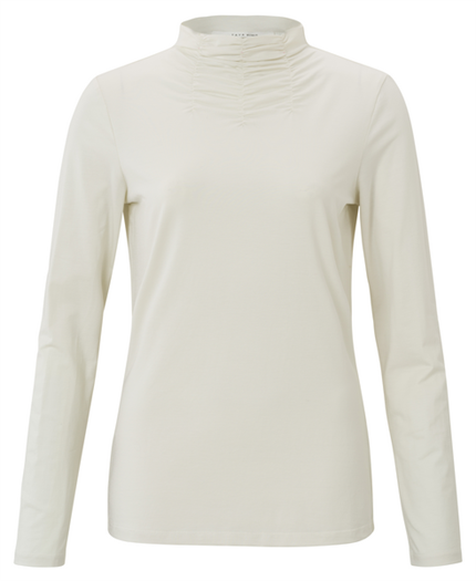 Yaya Long sleeve top with gathered