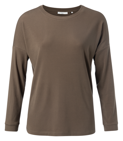 Yaya Lyocell crew neck top