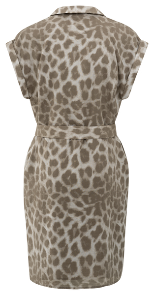 Yaya Midi-jurk met leopardprint