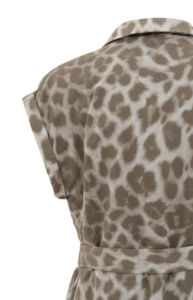 Yaya Midi-jurk met leopardprint