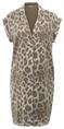 Yaya Midi-jurk met leopardprint
