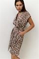 Yaya Midi-jurk met leopardprint
