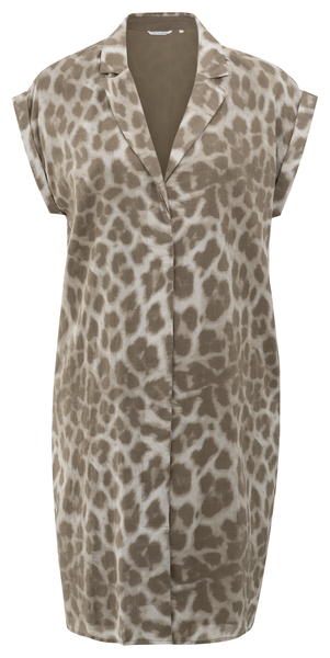 Yaya Midi-jurk met leopardprint