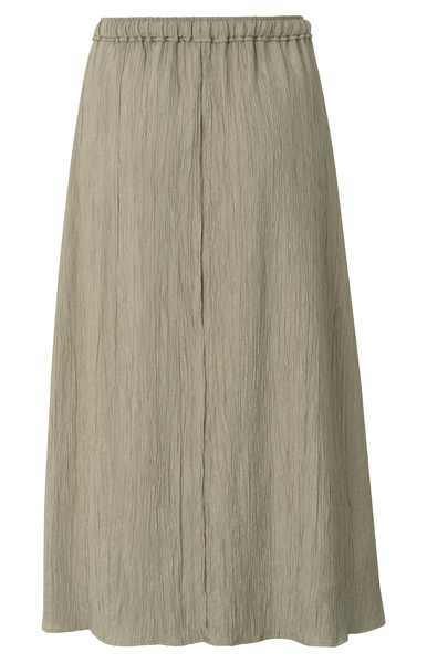 Yaya Midi-rok met overslageffect