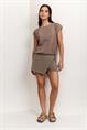 Yaya Mini skort met overslagdetail