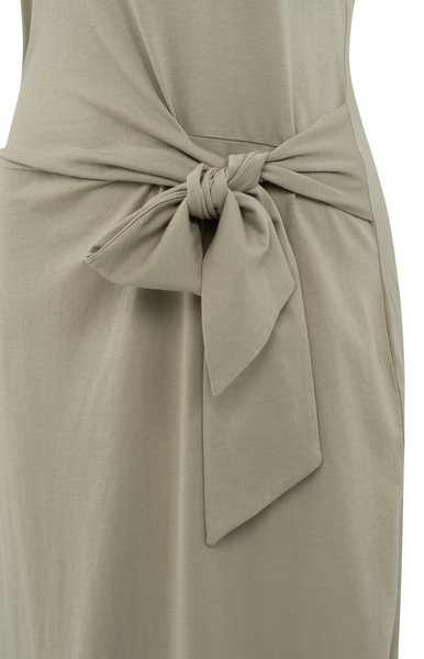 Yaya Mouwloze jurk met strikdetail