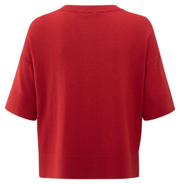 Yaya Oversized fijngebreid vest