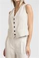 Yaya Pinstripe gilet