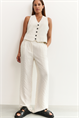 Yaya Pinstripe gilet