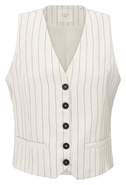 Yaya Pinstripe gilet
