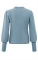 Yaya Rib mixed puff sleeve sweater
