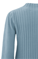 Yaya Rib mixed puff sleeve sweater