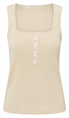 Yaya Rib singlet with buttons