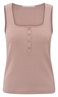 Yaya Rib singlet with buttons