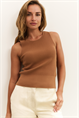 Yaya Ribbed fitted tank top