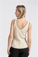 Yaya Ribbed tank top with detail