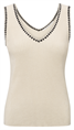 Yaya Ribbed tank top with detail
