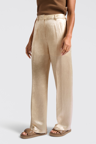 Yaya Satin wide-leg trousers