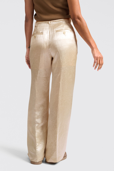 Yaya Satin wide-leg trousers