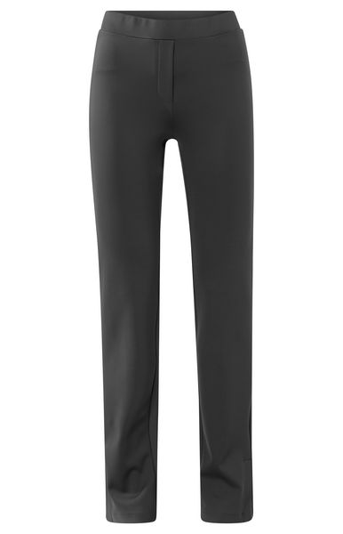 Yaya Scuba flared legging with slit