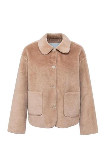 Yaya Short fake fur jacket