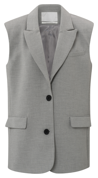 Yaya Sleeveless blazer with padded