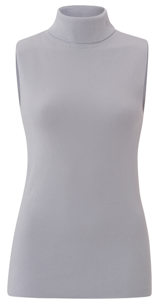 Yaya Sleeveless high neckline sweat