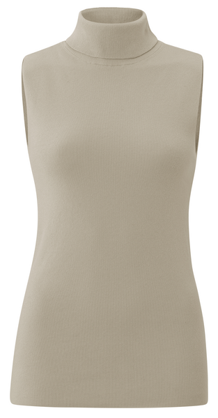 Yaya Sleeveless high neckline sweat