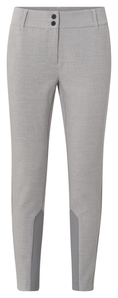 Yaya Slim fit trousers with rib det