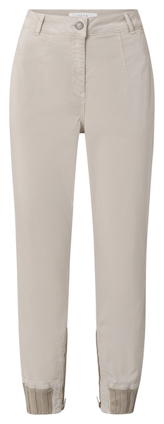 Yaya Soft cargo trousers with rib c