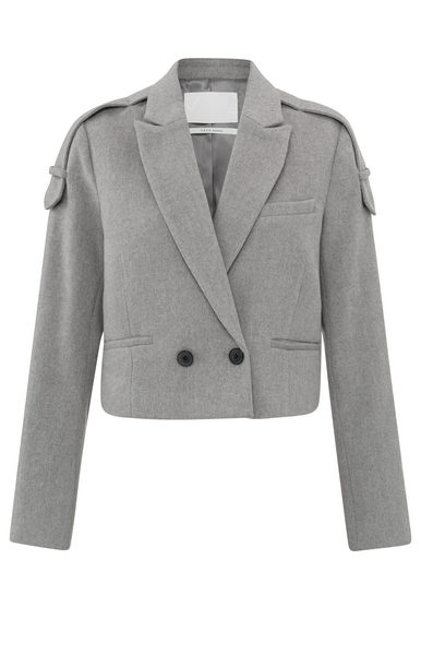 Yaya Soft herringbone cropped blaze